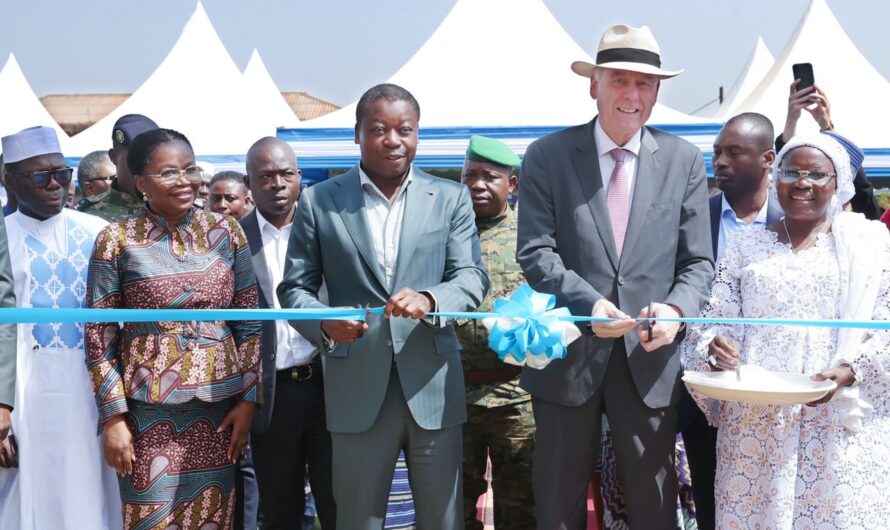 TOGO: le nouveau marché central de la ville de sokodé inauguré par le chef de l’État Togolais